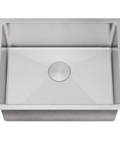 Allora USA - ADA-KH-2016 - 20" X 16" X 5" Handmade Undermount Single Bowl Stainless Steel Kitchen Sink