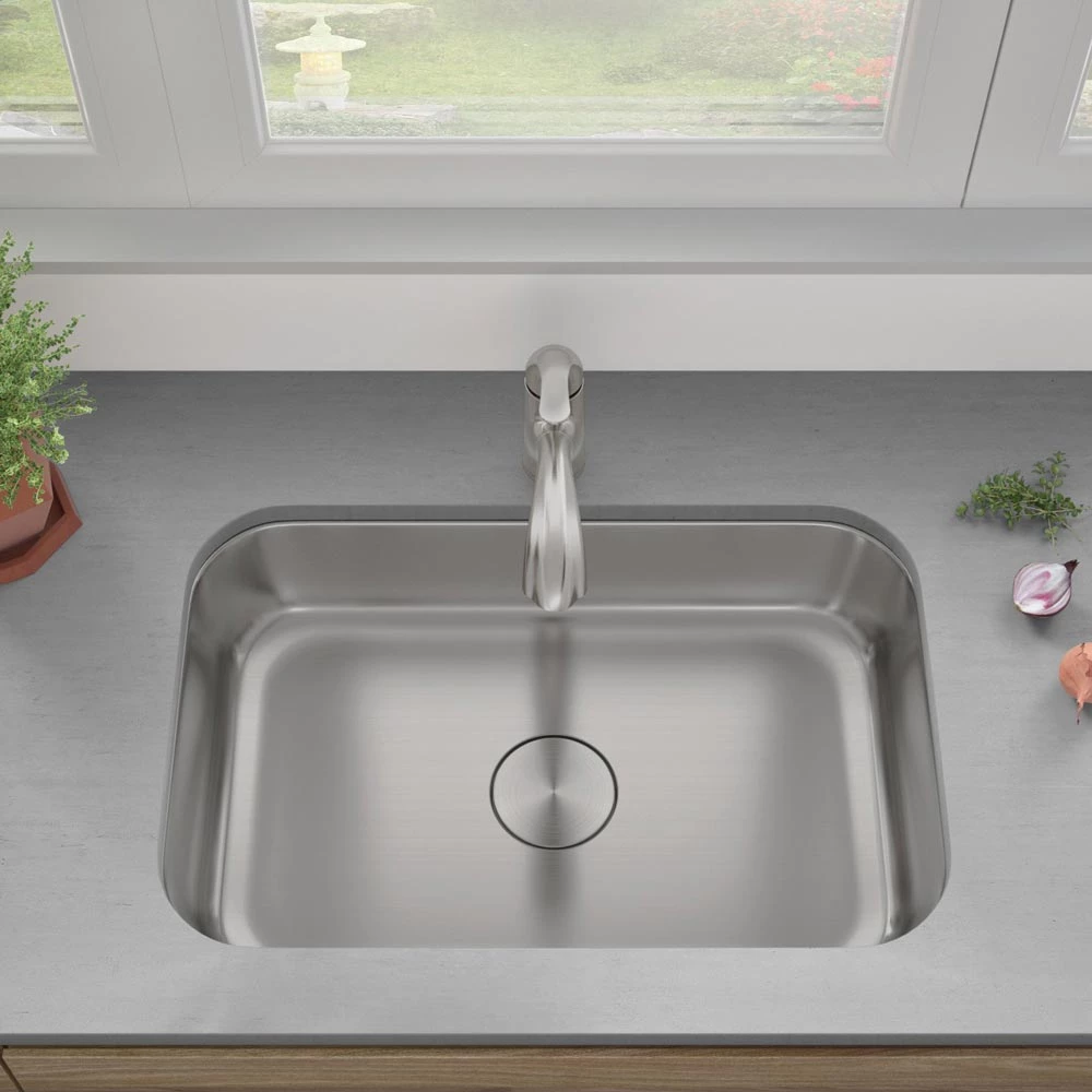 Sinks Allora USA - ADA-3018- 30" X 18" X 6" Undermount Single Bowl 18 Gauge Stainless Steel Kitchen Sink 2 Sinks Allora USA - ADA-3018- 30" X 18" X 6" Undermount Single Bowl 18 Gauge Stainless Steel Kitchen Sink