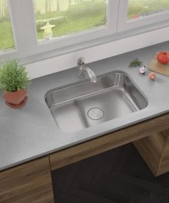 Sinks Allora USA - ADA-3018- 30" X 18" X 6" Undermount Single Bowl 18 Gauge Stainless Steel Kitchen Sink 9 Sinks Allora USA - ADA-3018- 30