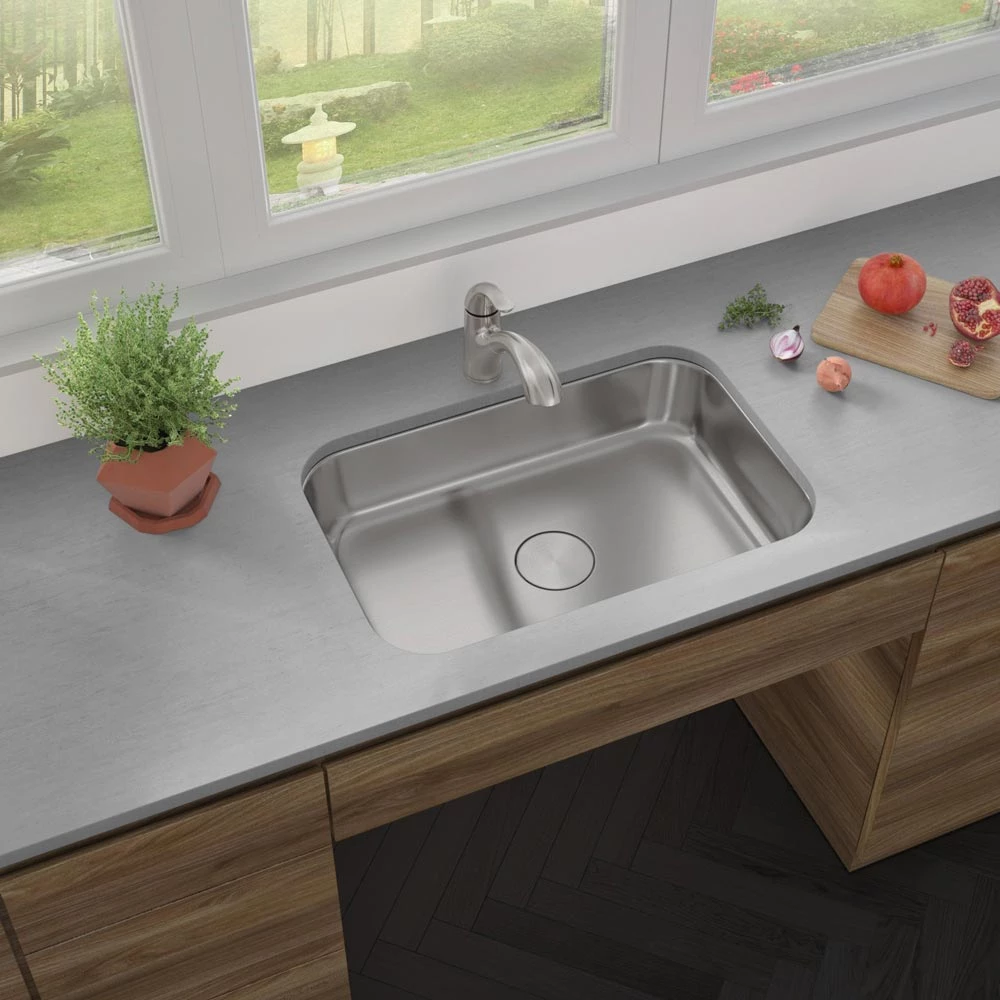 Sinks Allora USA - ADA-3018- 30" X 18" X 6" Undermount Single Bowl 18 Gauge Stainless Steel Kitchen Sink 3 Sinks Allora USA - ADA-3018- 30" X 18" X 6" Undermount Single Bowl 18 Gauge Stainless Steel Kitchen Sink