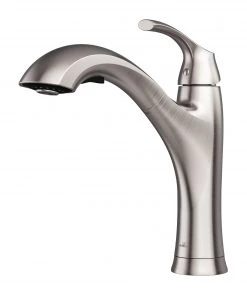 Allora USA - A-720-BN Single Handle Kitchen Faucet In Brushed Nickel Faucets