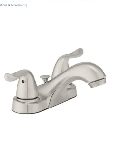 Faucets Glacier Bay Constructor 4 In. Centerset 2-Handle Bathroom Faucet In Brushed Nickel