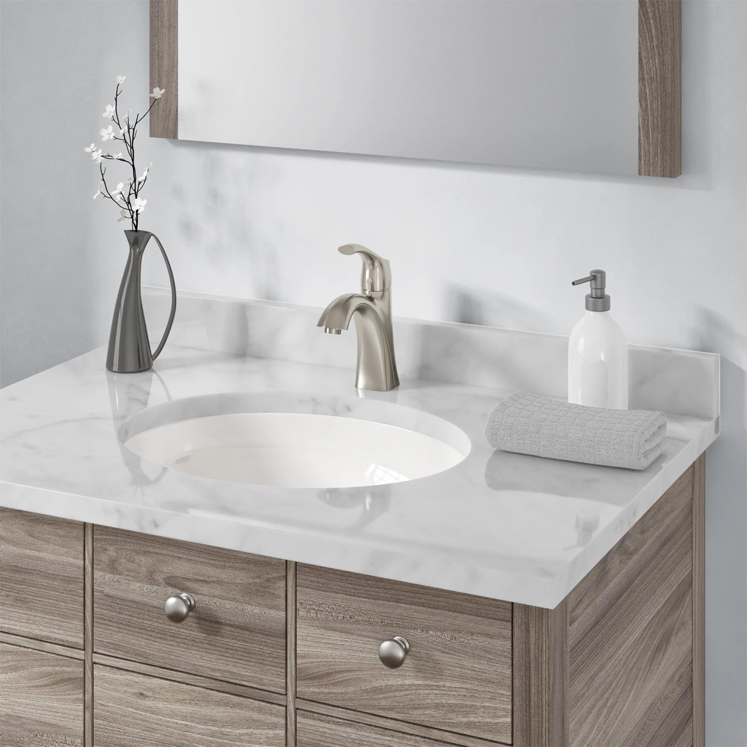 Allora USA - VCS-1417 - 17" X 14" X 8" Vanity Sink Series - White Sinks 6 Allora USA - VCS-1417 - 17" X 14" X 8" Vanity Sink Series - White Sinks