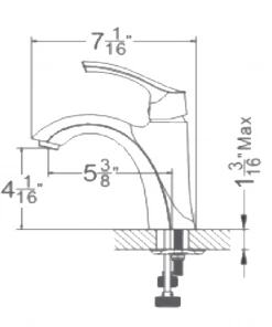 Allora USA A-6550-C SINGLE HANDLE CHROME BATHROOM FAUCET – TULIP SERIES 8 Allora USA A-6550-C SINGLE HANDLE CHROME BATHROOM FAUCET – TULIP SERIES