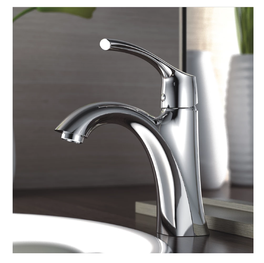 Allora USA A-6550-C SINGLE HANDLE CHROME BATHROOM FAUCET – TULIP SERIES 3 Allora USA A-6550-C SINGLE HANDLE CHROME BATHROOM FAUCET – TULIP SERIES