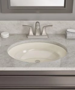 Allora USA - VCS-1013B - 13" X 10" X 7" Under-counter Series Vanity Sink - Biscuit Sinks