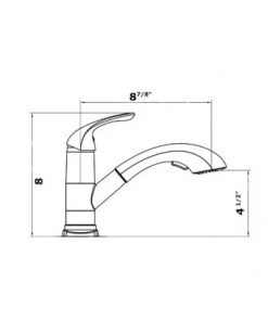 Allora USA A-700-C SINGLE HANDLE PULL OUT KITCHEN FAUCET 12 Allora USA A-700-C SINGLE HANDLE PULL OUT KITCHEN FAUCET