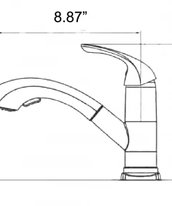 Allora USA - A-700-BN Kitchen Faucet - Single Handle Kitchen Faucet - Brushed Nickel Faucets