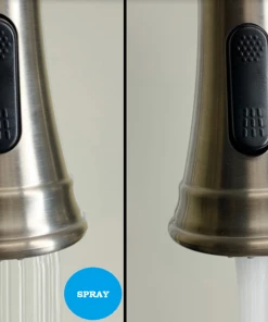 Faucets Allora USA - A-726-BN Kitchen Faucet - Single Handle Pull Down Sprayer - Brushed Nickel