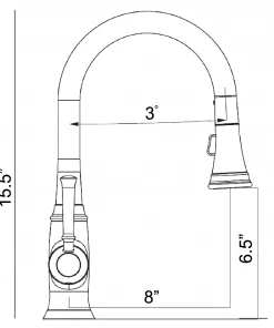 Allora USA - A-750-BN Kitchen Faucet - Magnetic Pull-Out Sprayer In Brush Nickel Faucets