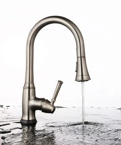 Allora USA - A-750-BN Kitchen Faucet - Magnetic Pull-Out Sprayer In Brush Nickel Faucets