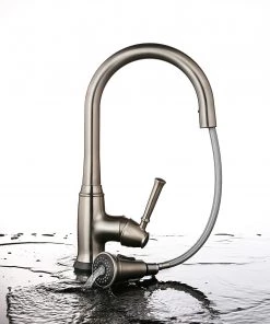 Allora USA - A-750-BN Kitchen Faucet - Magnetic Pull-Out Sprayer In Brush Nickel Faucets