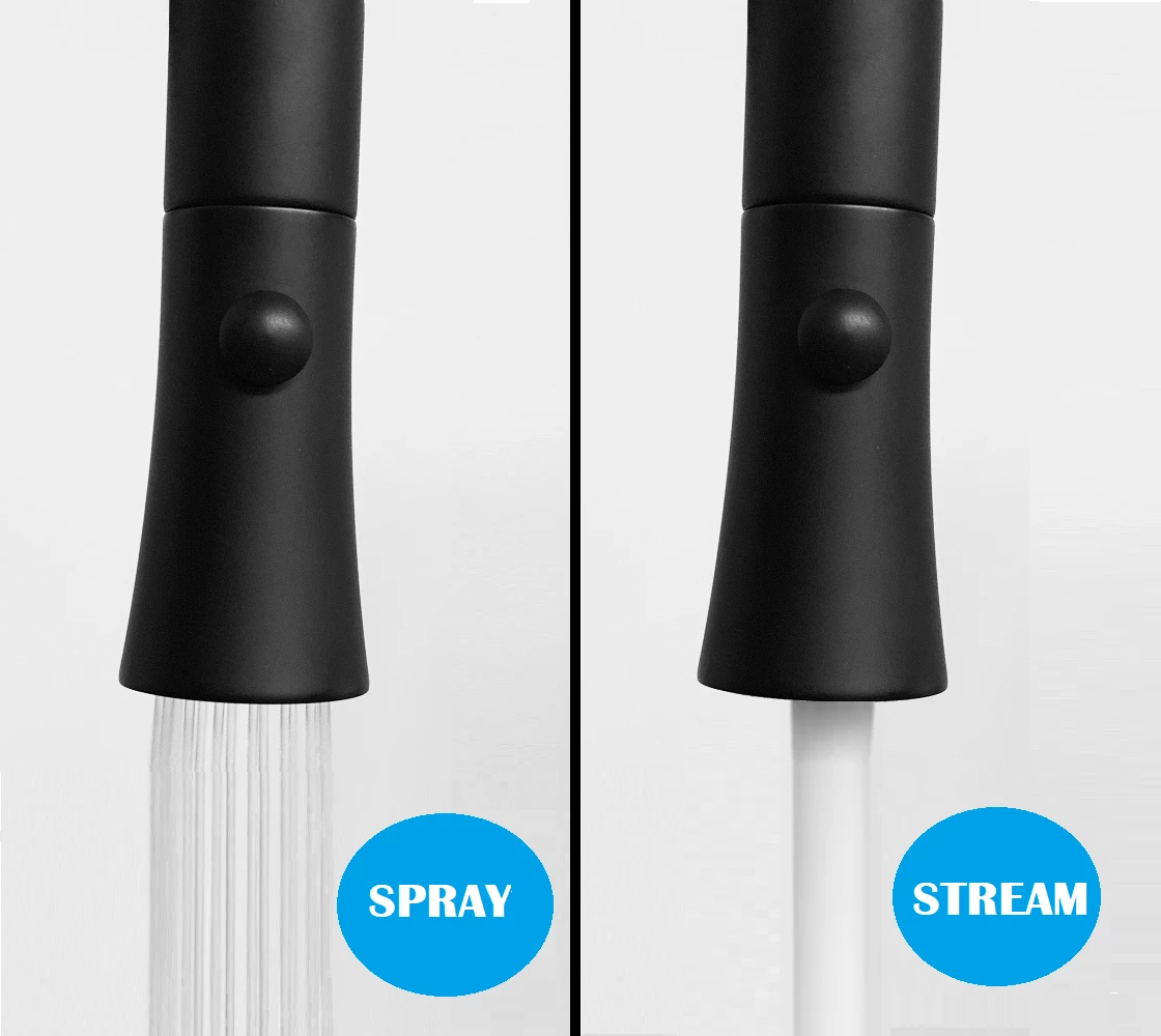 Allora USA - A-760-BL Single Handle Kitchen Faucet In Black 10 Allora USA - A-760-BL Single Handle Kitchen Faucet In Black