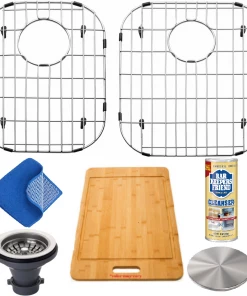 Faucets Allora USA - GR-2132-B&S Combo - Stainless Steel Sink Grid