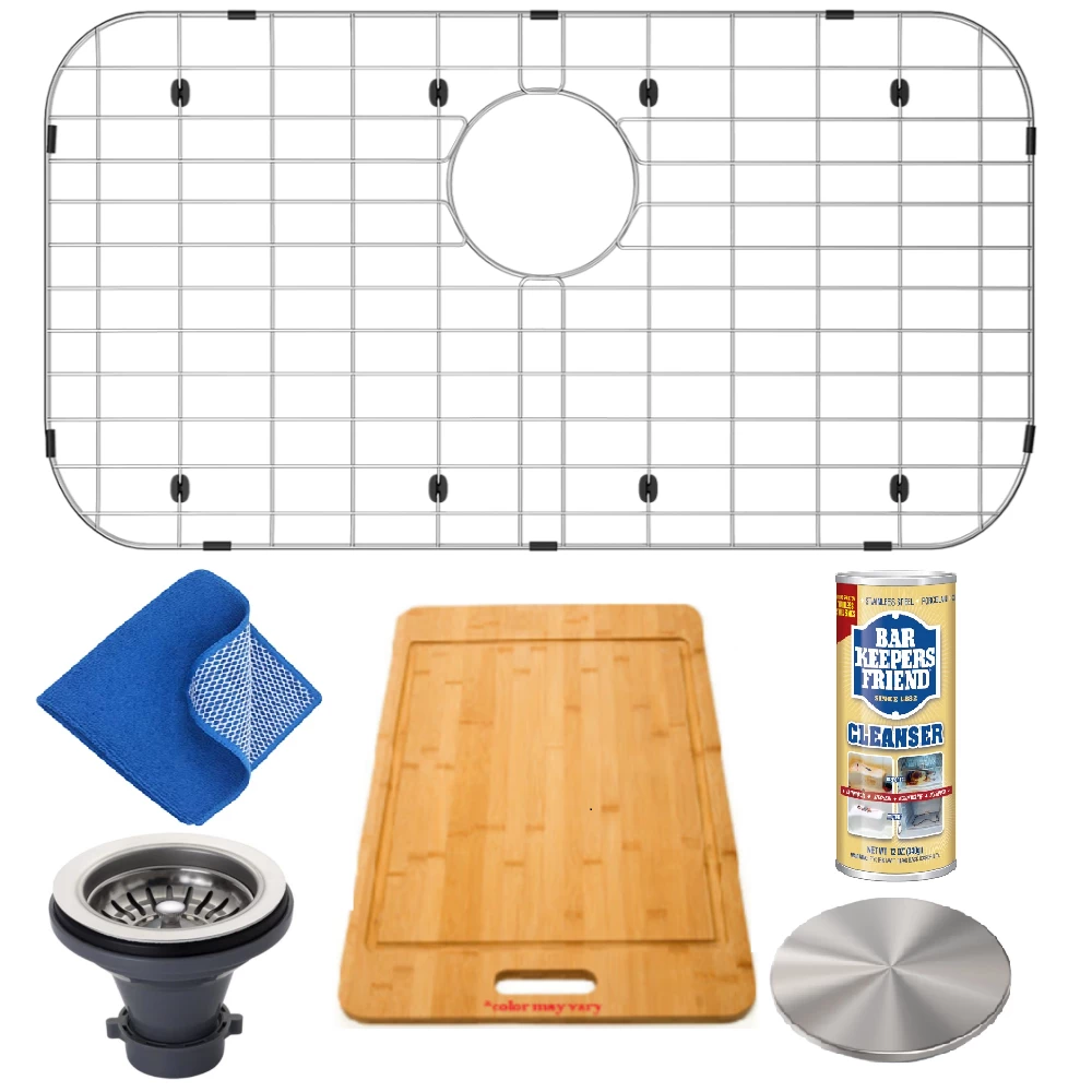 Allora USA - GR-3018 Combo- Stainless Steel Sink Grid With Protective Bumpers And Feet 1 Allora USA - GR-3018 Combo- Stainless Steel Sink Grid With Protective Bumpers And Feet