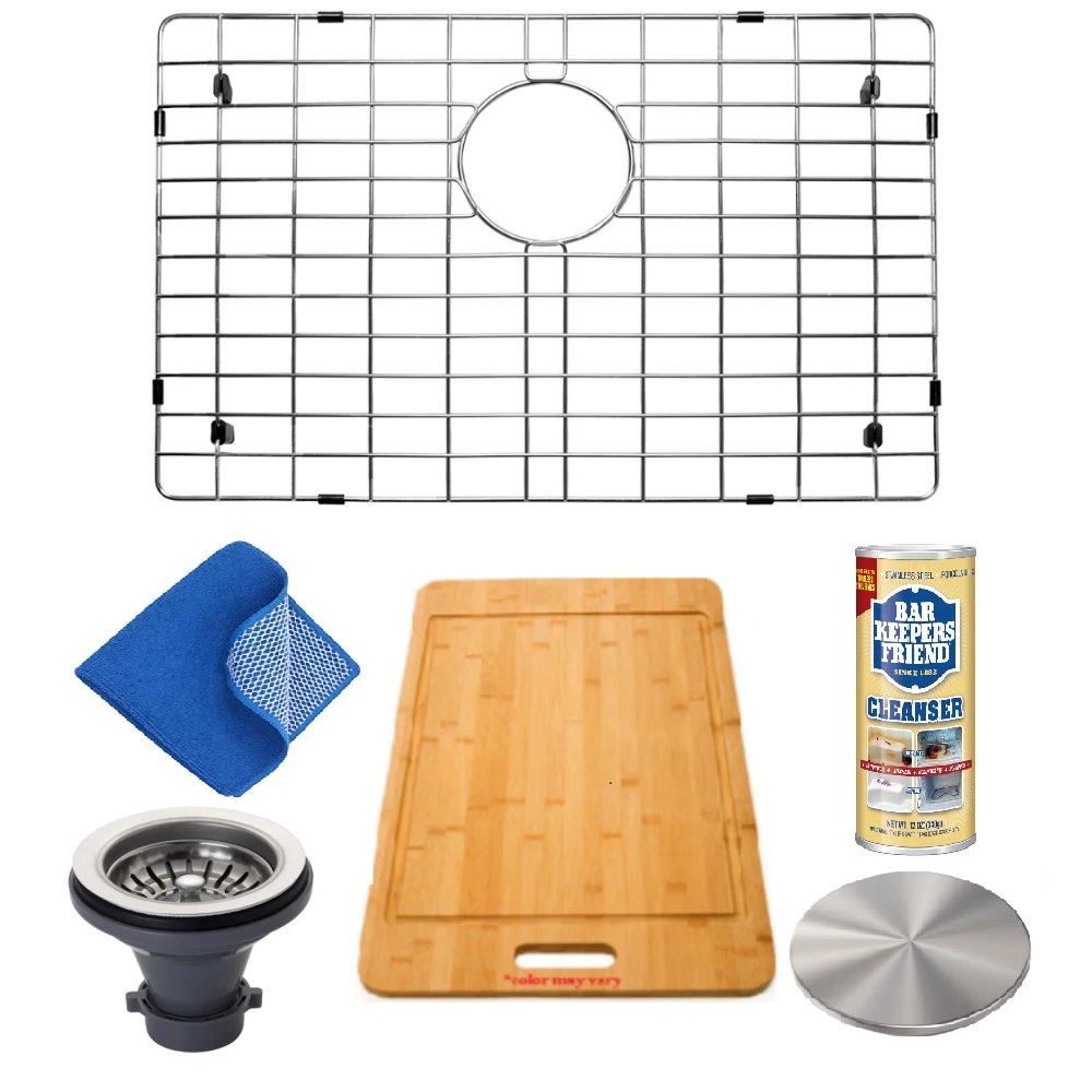 Allora USA - GRHM-2718 Combo- Stainless Steel Kitchen Sink Grid Grid Combo 1 Allora USA - GRHM-2718 Combo- Stainless Steel Kitchen Sink Grid Grid Combo