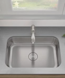 Sinks Allora USA - ADA-2718 - 27" X 18" X 5 1/2" Undermount Single Bowl 18 Gauge Stainless Steel Kitchen Sink
