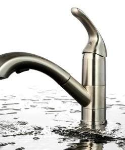 Allora USA - A-700-BN Kitchen Faucet - Single Handle Kitchen Faucet - Brushed Nickel Faucets