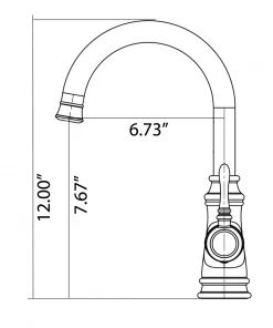 Allora USA BAR-7260-BN Single Handle Brushed Nickel Bar Faucet