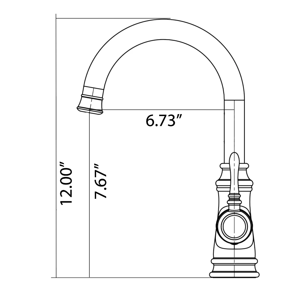 Allora USA BAR-7260-C Single Handle Chrome Bar Faucet 2 Allora USA BAR-7260-C Single Handle Chrome Bar Faucet