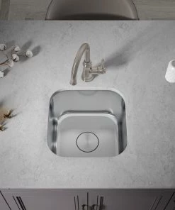 Allora USA BAR-7260-BN Single Handle Brushed Nickel Bar Faucet