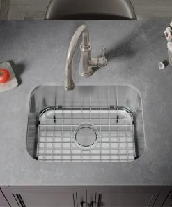 Allora USA - KSN-2016 - 20 " X 16" X 9" Undermount Single Bowl Stainless Steel Kitchen Sink Sinks
