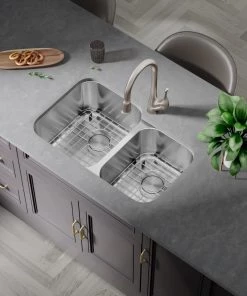 Faucets Allora USA - A-710-BN Kitchen Faucet - Single Handle Pull Down Sprayer - Brush Nickel