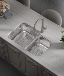 Faucets Allora USA - A-715-BN Kitchen Faucet - Single Hole Single Handle Pull Down Kitchen Faucet - Brushed Nickel