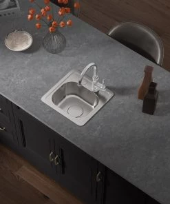 Allora USA - TOP-1210 - Top Mount Single Bowl Kitchen Sink