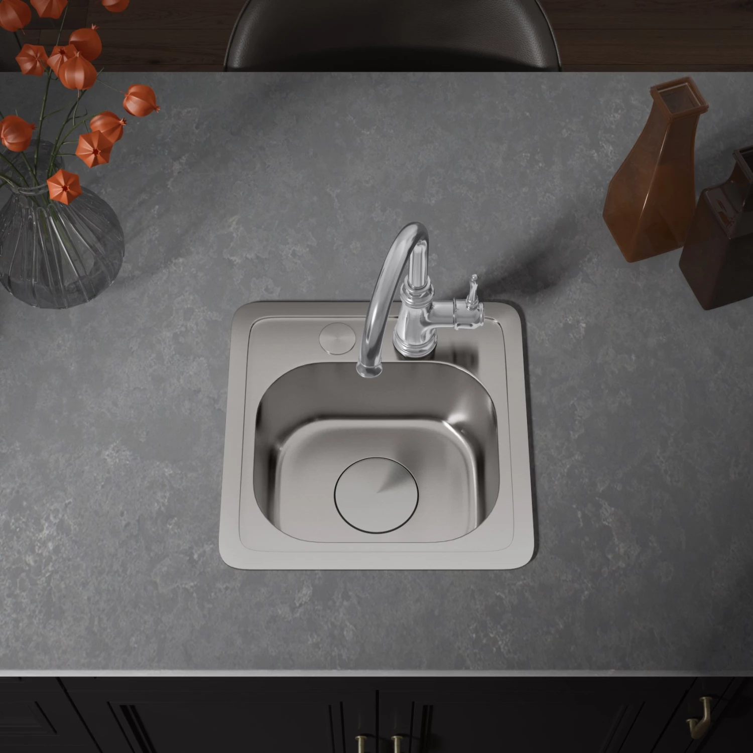 Allora USA BAR-7260-C Single Handle Chrome Bar Faucet 3 Allora USA BAR-7260-C Single Handle Chrome Bar Faucet