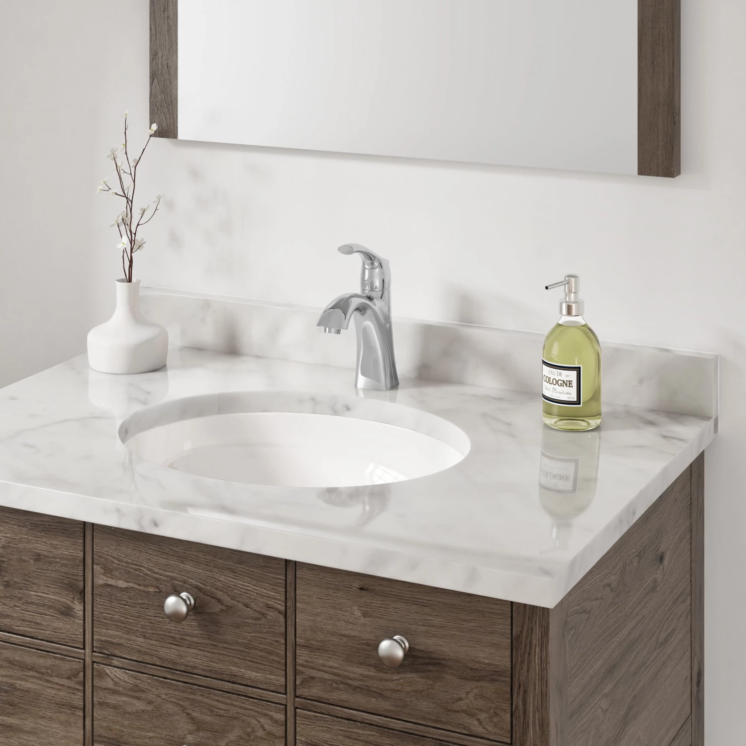 Allora USA - VCS-1417 - 17" X 14" X 8" Vanity Sink Series - White Sinks 4 Allora USA - VCS-1417 - 17" X 14" X 8" Vanity Sink Series - White Sinks