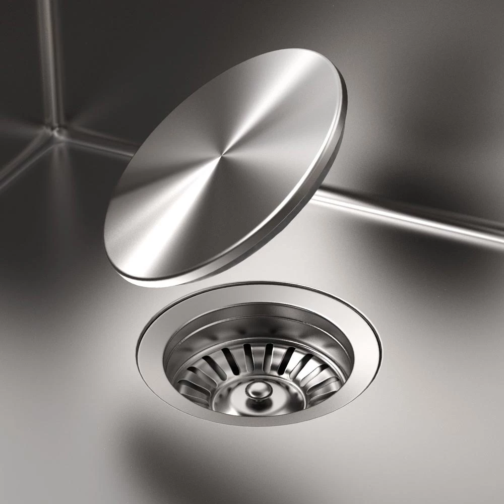 Allora USA - KH-3318-S - 33" X 18" X 10" Undermount Single Large Bowl Handmade Stainless Steel Kitchen Sink 9 Allora USA - KH-3318-S - 33" X 18" X 10" Undermount Single Large Bowl Handmade Stainless Steel Kitchen Sink