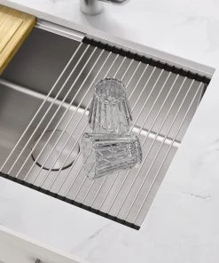 Allora USA KHWS-3318-R15 Workstation Undermount Stainless Steel Kitchen Sink Sinks