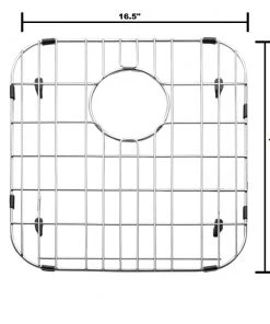Allora USA - GR-2918 Combo- Stainless Steel Sink Grid With Protective Bumpers And Feet Grid Combo