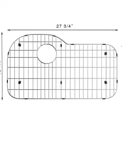 Accessories Allora USA - GR-3222 - Stainless Steel Sink Grid With Protective Bumpers And Feet