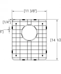 Accessories Allora USA - GRHM-1518 - Stainless Steel Sink Grid