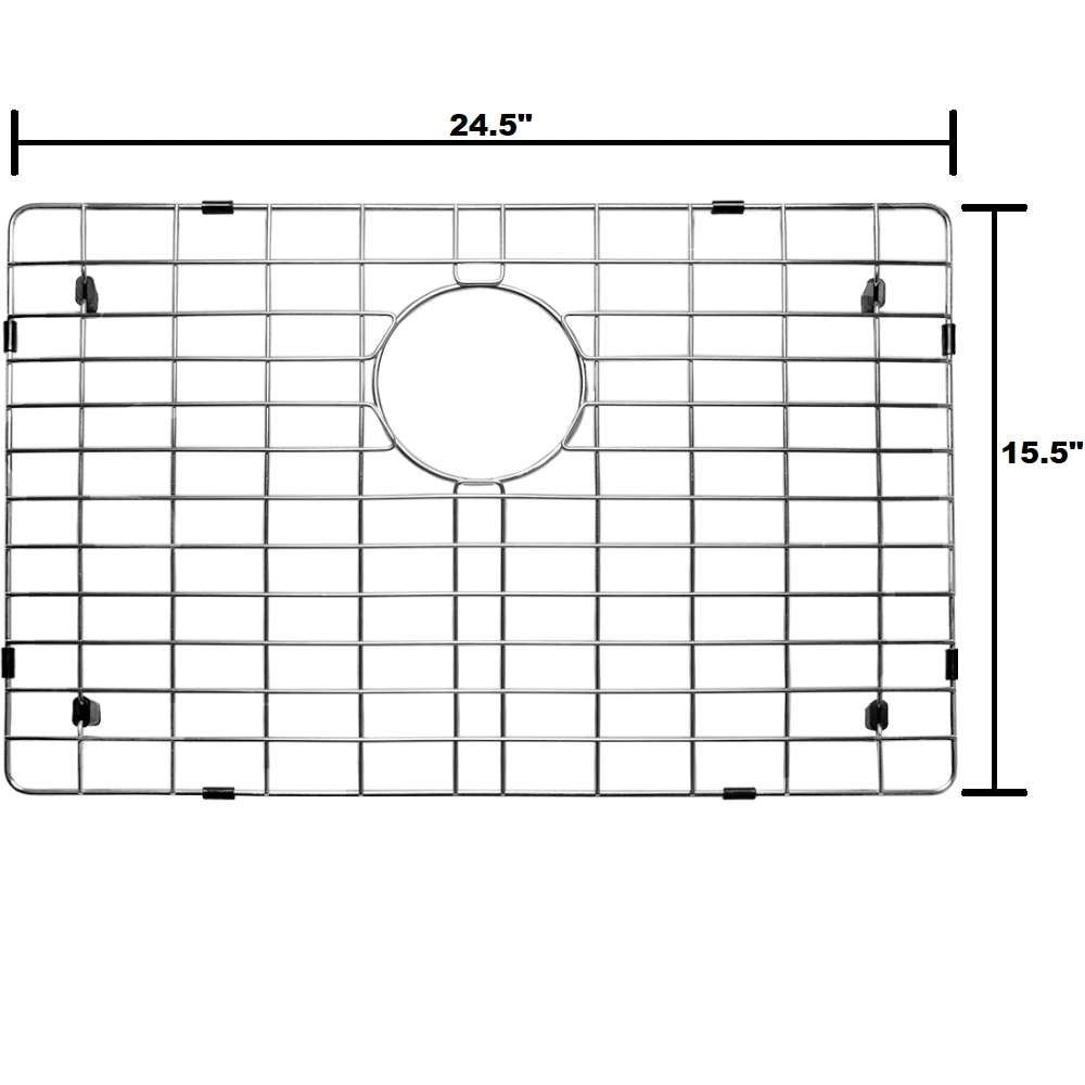 Allora USA - GRHM-2718 Combo- Stainless Steel Kitchen Sink Grid Grid Combo 4 Allora USA - GRHM-2718 Combo- Stainless Steel Kitchen Sink Grid Grid Combo