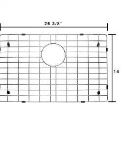 Allora USA - ADA Compliant - GRHM-3018-R15 Combo- Stainless Steel Kitchen Sink Grid