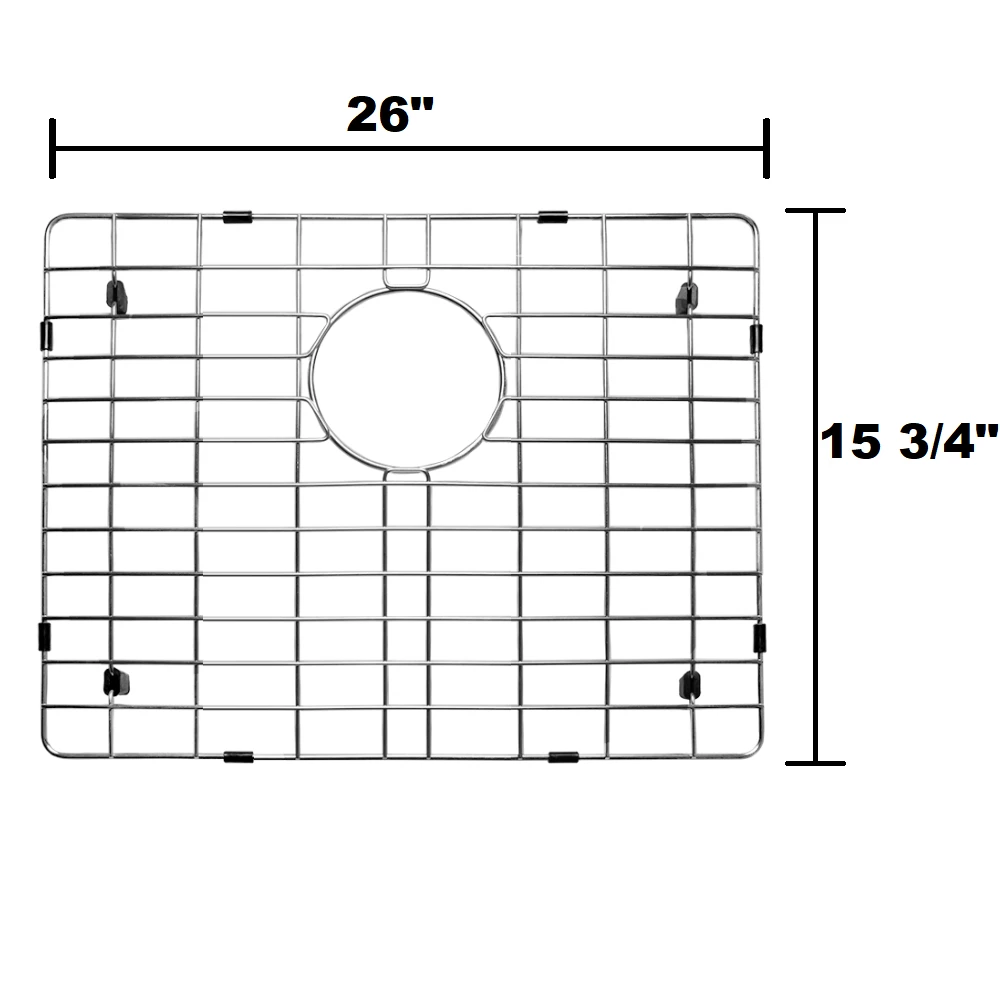 Grids Allora USA - GRHM-3021F - Stainless Steel Sink Grid With Protective Bumpers And Feet 4 Grids Allora USA - GRHM-3021F - Stainless Steel Sink Grid With Protective Bumpers And Feet