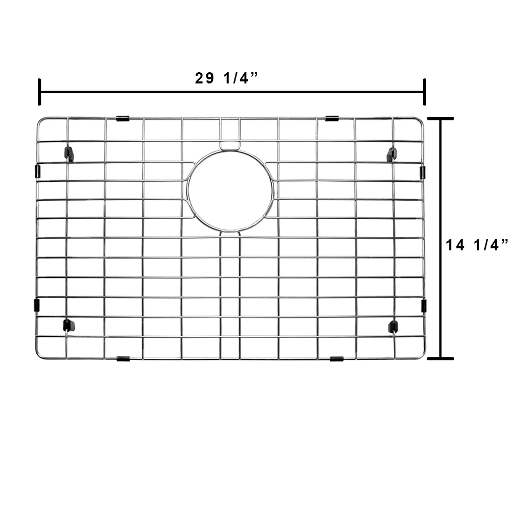 Radius Allora USA - GRHM-3318-S-R15 Combo- Stainless Steel Sink Grid 2 Radius Allora USA - GRHM-3318-S-R15 Combo- Stainless Steel Sink Grid