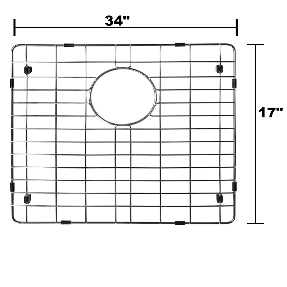 Allora USA - KH-3318-R15 Combo - 33" X 18" X 10" Handmade Undermount Double Bowl Stainless Steel Kitchen Sink Sinks 4 Allora USA - KH-3318-R15 Combo - 33" X 18" X 10" Handmade Undermount Double Bowl Stainless Steel Kitchen Sink Sinks