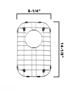 Allora USA - GR-3321R Combo Stainless Steel Sink Grid