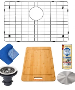 Allora USA - ADA Compliant - GRHM-3018-R15 Combo- Stainless Steel Kitchen Sink Grid