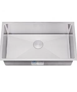 COMING SOON! Allora USA - KH-2918-R15 - 29" X 18" X 10" Handmade Undermount Single Large Bowl Stainless Steel Kitchen Sink