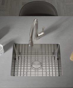 Sinks Allora USA - KH-3018 - 30" X 18" X 10" Undermount Bowl Handmade Stainless Steel Kitchen Sink