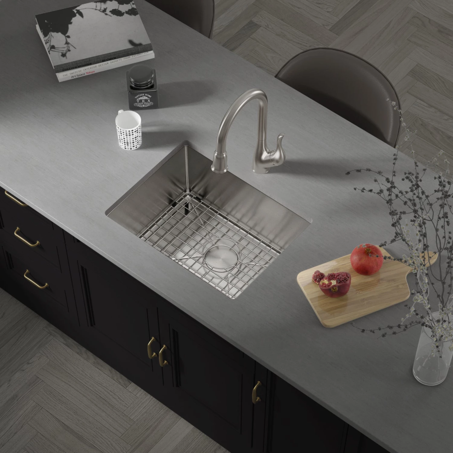 COMING SOON! Allora USA - KH-2918-R15 - 29" X 18" X 10" Handmade Undermount Single Large Bowl Stainless Steel Kitchen Sink 3 COMING SOON! Allora USA - KH-2918-R15 - 29" X 18" X 10" Handmade Undermount Single Large Bowl Stainless Steel Kitchen Sink