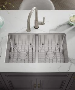 Allora USA - A-750-BN Kitchen Faucet - Magnetic Pull-Out Sprayer In Brush Nickel Faucets