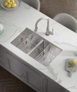 Allora USA - A-750-BN Kitchen Faucet - Magnetic Pull-Out Sprayer In Brush Nickel Faucets