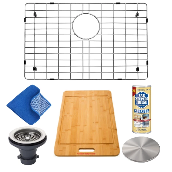 Radius Allora USA - GRHM-3318-S-R15 Combo- Stainless Steel Sink Grid 1 Radius Allora USA - GRHM-3318-S-R15 Combo- Stainless Steel Sink Grid