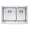 Allora USA - KH-3321F-D-R15 Farmhouse Stainless Steel Kitchen Sink